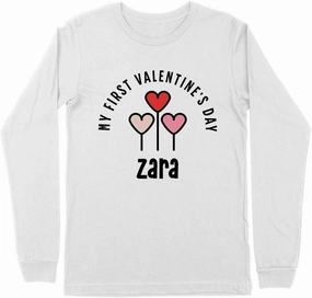 My First Valentine's Day Zara Kids Long Sleeve T-Shirt Youth