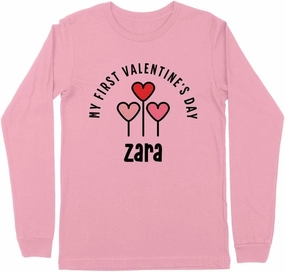 My First Valentine's Day Zara Kids Long Sleeve T-Shirt Youth