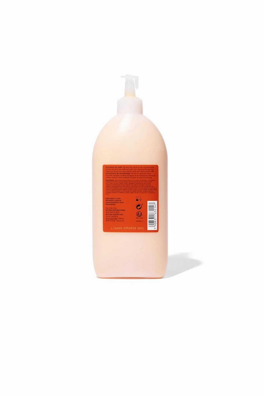 natura - Ekos Tukumã Replenishing Body Lotion Refill - Vegan Skin Care - Moisturize & Improve Skin Texture - Boost Hyaluronic Acid - Brazilian Beauty Secrets - Body Care - 13.5 fl oz (400ml)