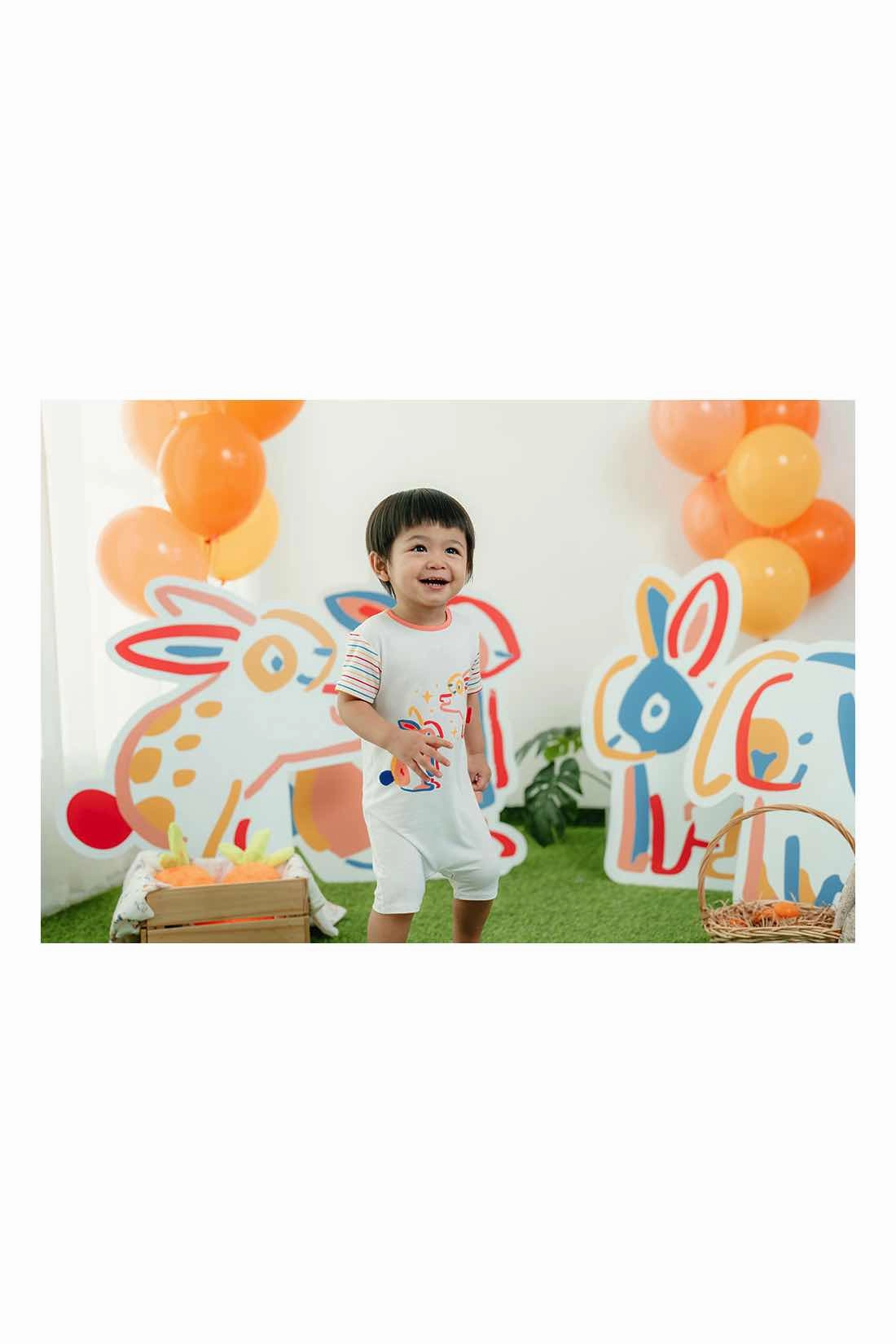 Not Too Big Bunny Bamboo Romper - 2 Pack