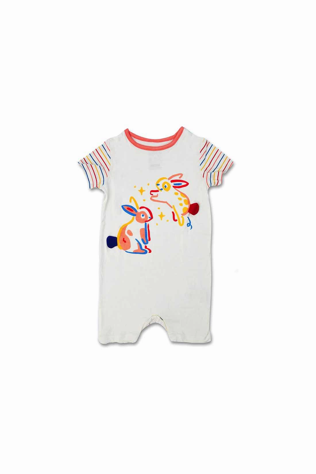 Not Too Big Bunny Bamboo Romper - 2 Pack