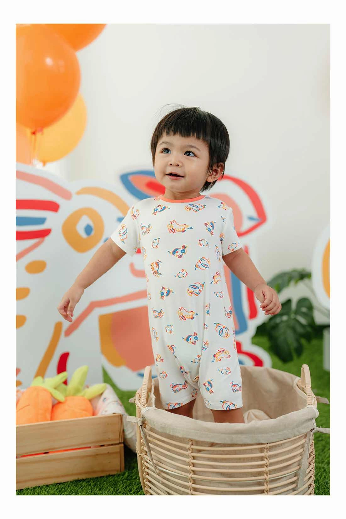 Not Too Big Bunny Bamboo Romper - 2 Pack