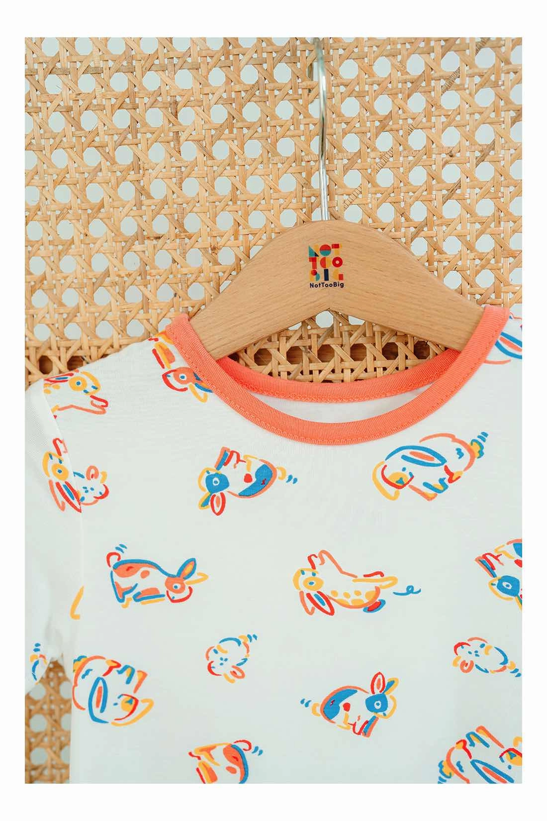 Not Too Big Bunny Bamboo Romper - 2 Pack