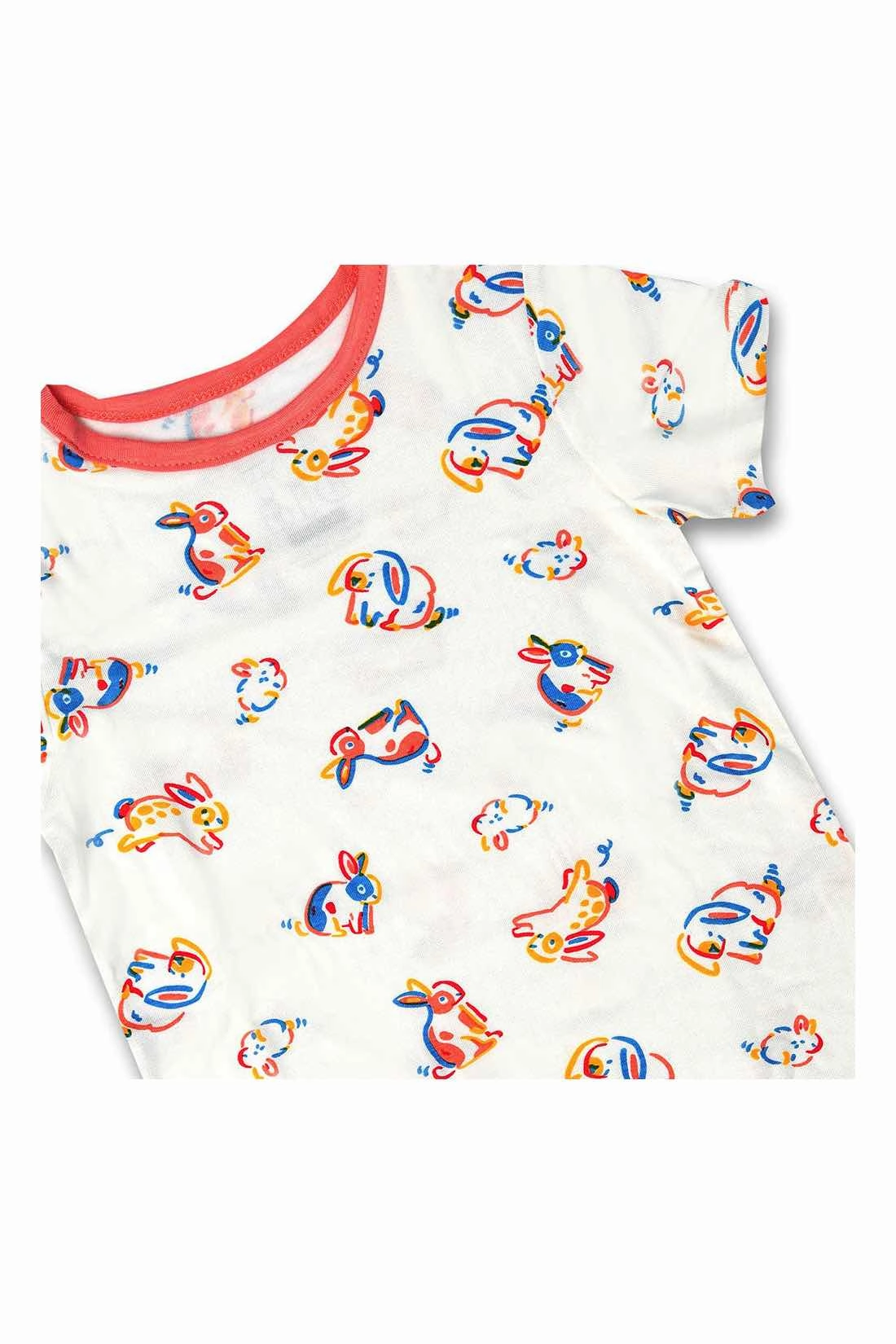 Not Too Big Bunny Bamboo Romper - 2 Pack