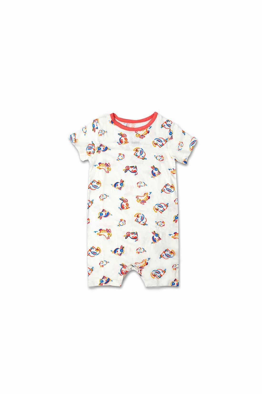 Not Too Big Bunny Bamboo Romper - 2 Pack