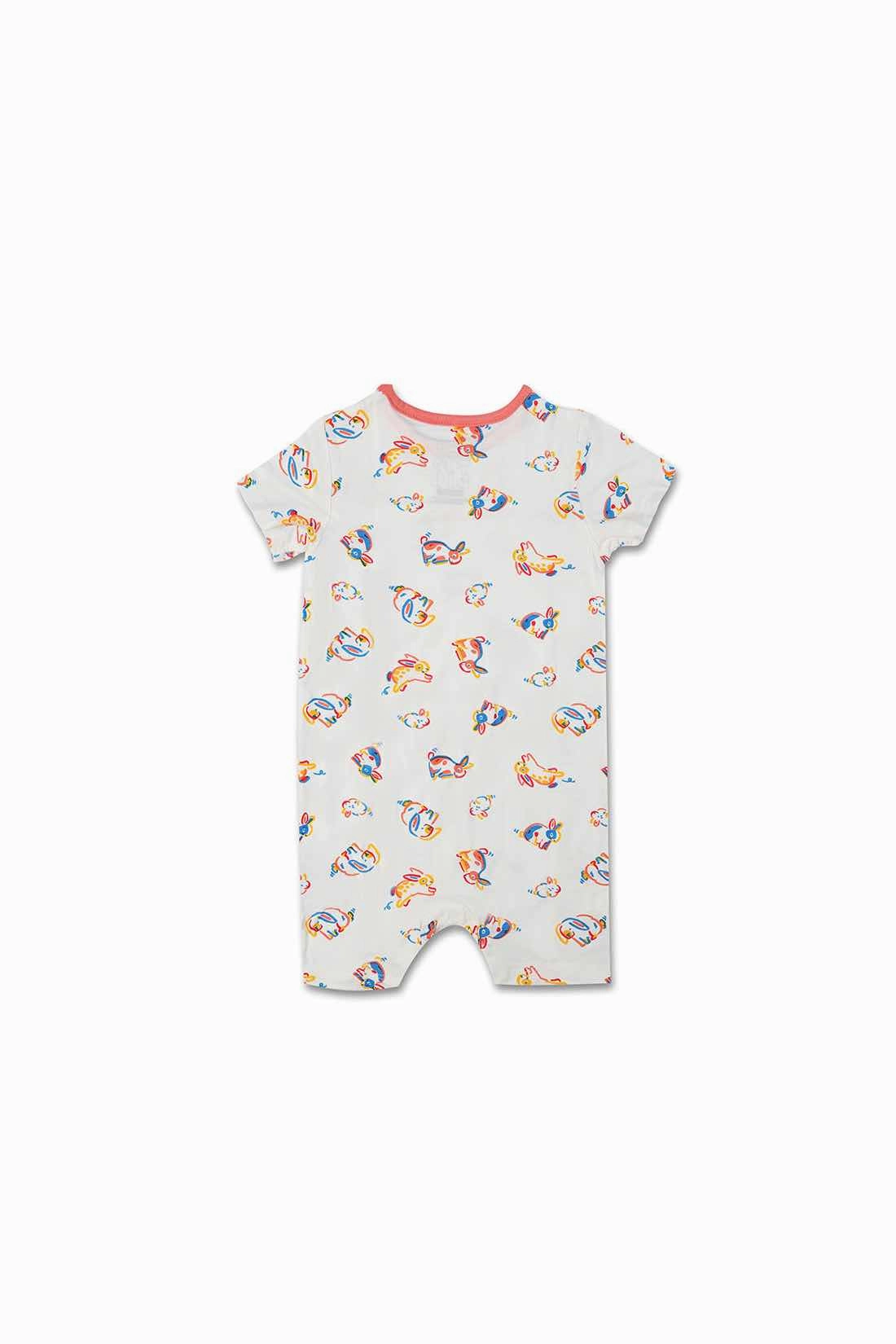 Not Too Big Bunny Bamboo Romper - 2 Pack