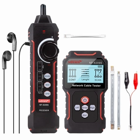 NOYAFA NF-8209S Upgrade Advanced Network Cable Tester with PoE& NCV, Cable Length Test, Port Flashing, Multifunction Anti Interference Scanning Modes Wire Tracker