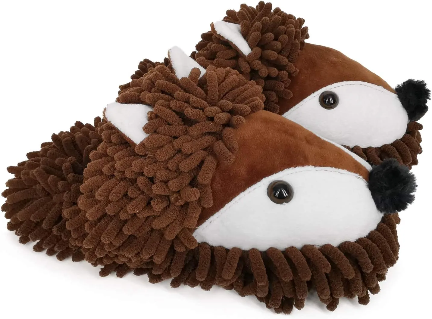 ofoot Womens & Childrens Cute Warm Fuzzy House Slippers Adult Furry Animal Shoes Non Slip Rubber Sole,Monkey Rabbit Koala Fox Owl Cat Lion Bunny Gorilla