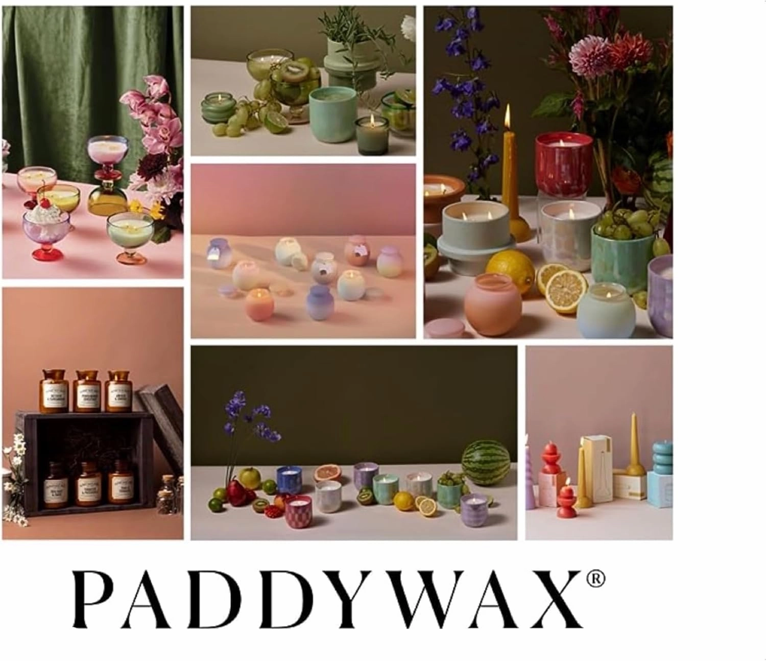 Paddywax Scented Candles Coastal La Playa Collection Artisan Candle in Hand-Blown Glass, 9 Ounces, Orange Blossom