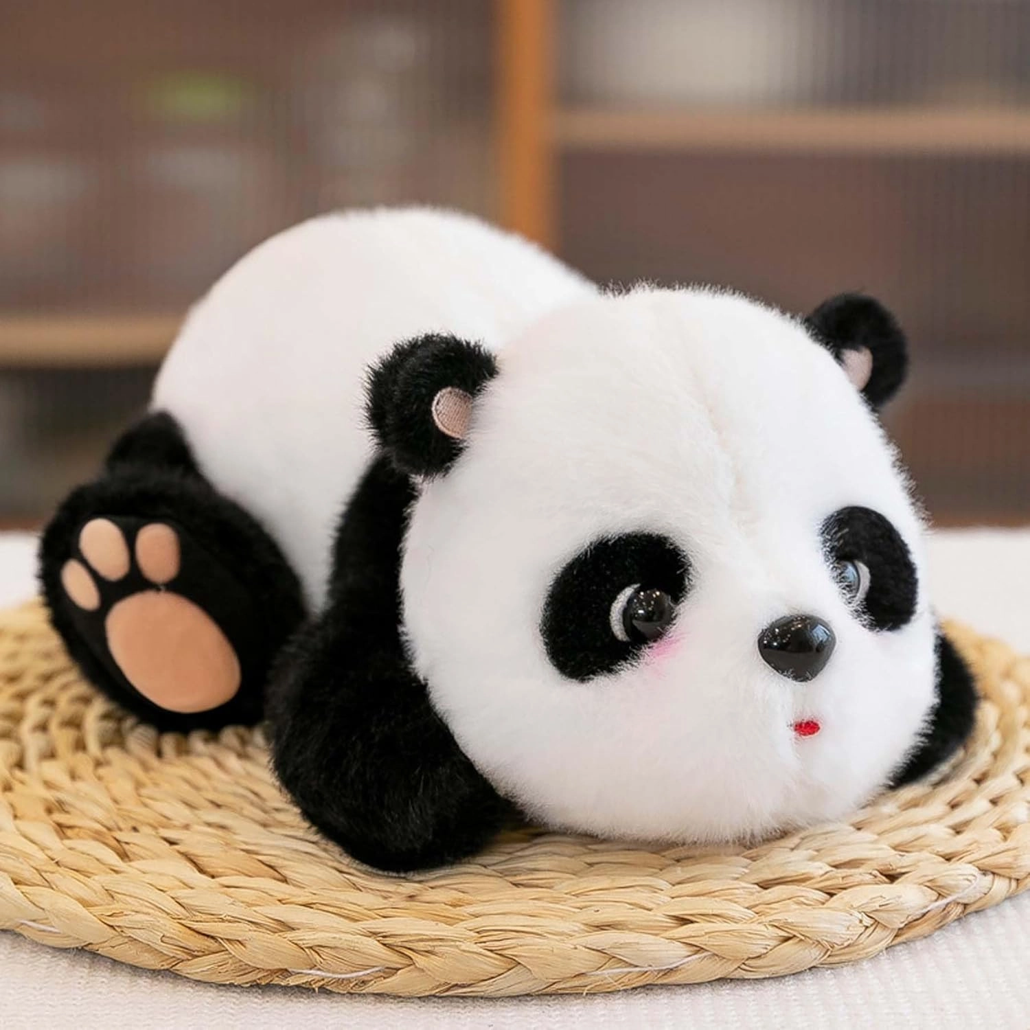 Panda Stuffed Animals Plush Toys Cute Dolls Gifts for Kids Boys Girls 10 Inches (Lying)