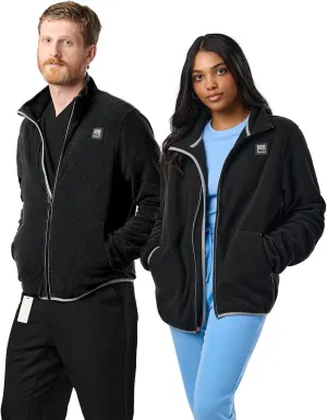 Peelz Jamie Polar Fleece Jacket for Men & Women - Full Zip Unisex Long Sleeve, Soft Fabric & 2 Pockets, Comfort Fit