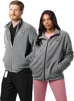 Peelz Jamie Polar Fleece Jacket for Men & Women - Full Zip Unisex Long Sleeve, Soft Fabric & 2 Pockets, Comfort Fit