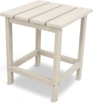 POLYWOOD ECT18SA Long Island 18" Side Table, Sand
