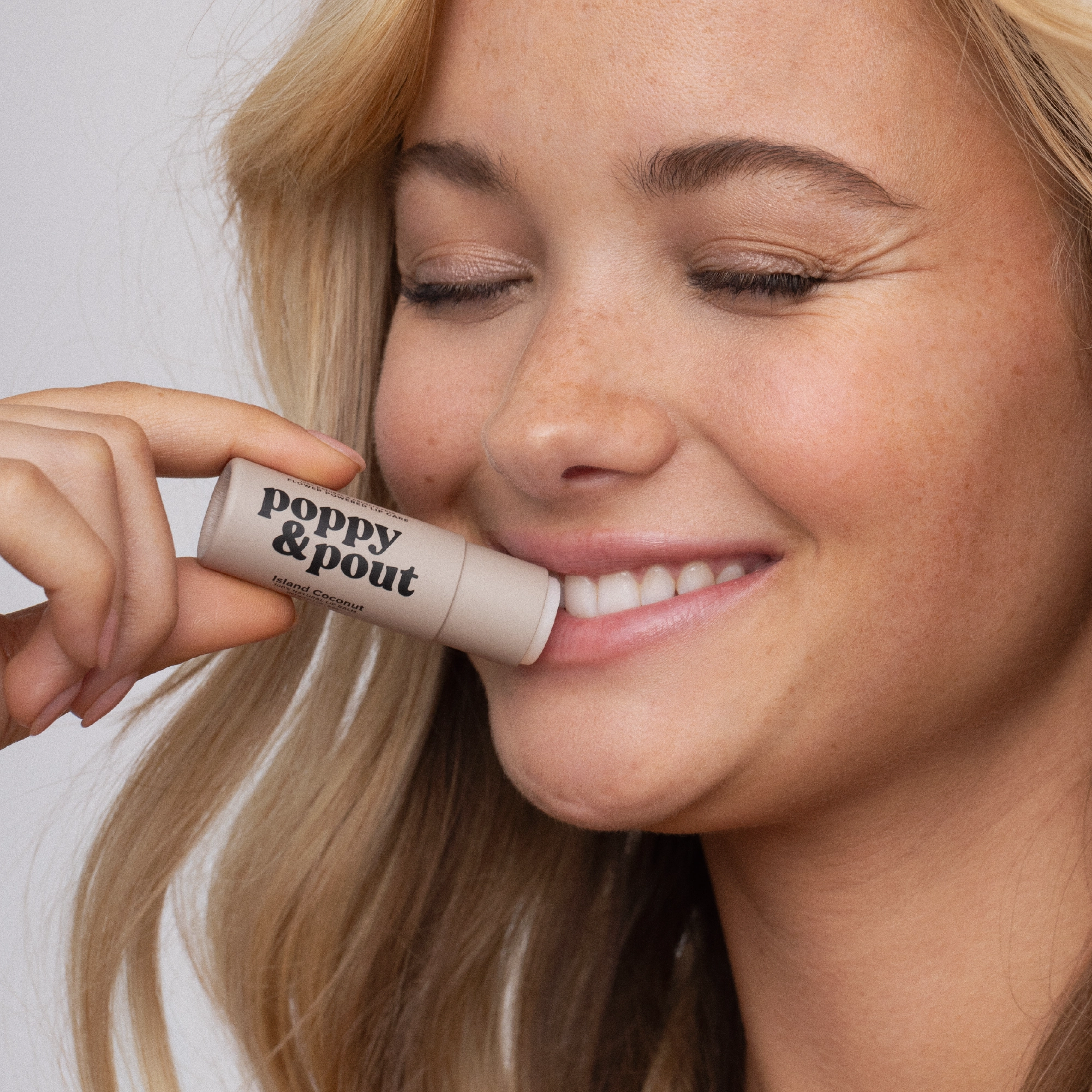 Poppy and Pout Lip Balm, Island Coconut