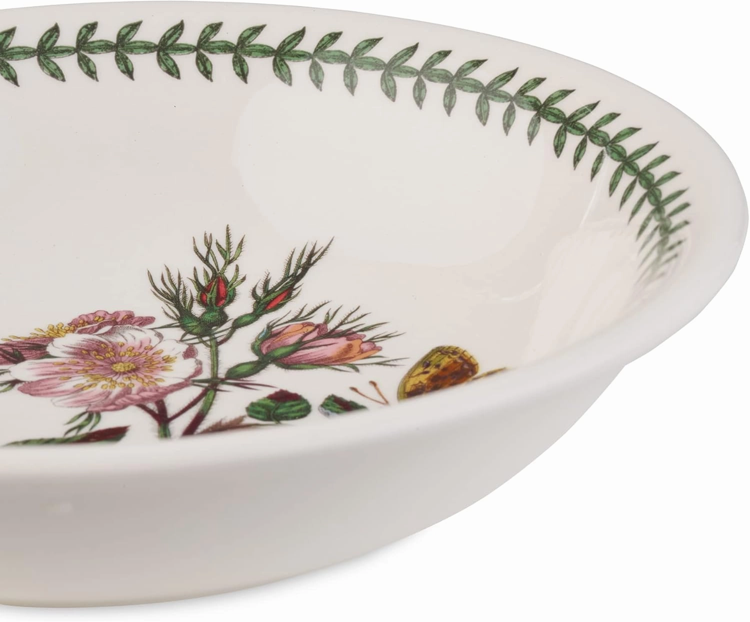 Portmeirion Botanic Garden Pasta Bowl | Set of 6 Bowls with Assorted Motifs | 8.5 Inch | Made from Fine Earthenware | Microwave and Dishwasher Safe | Made in England