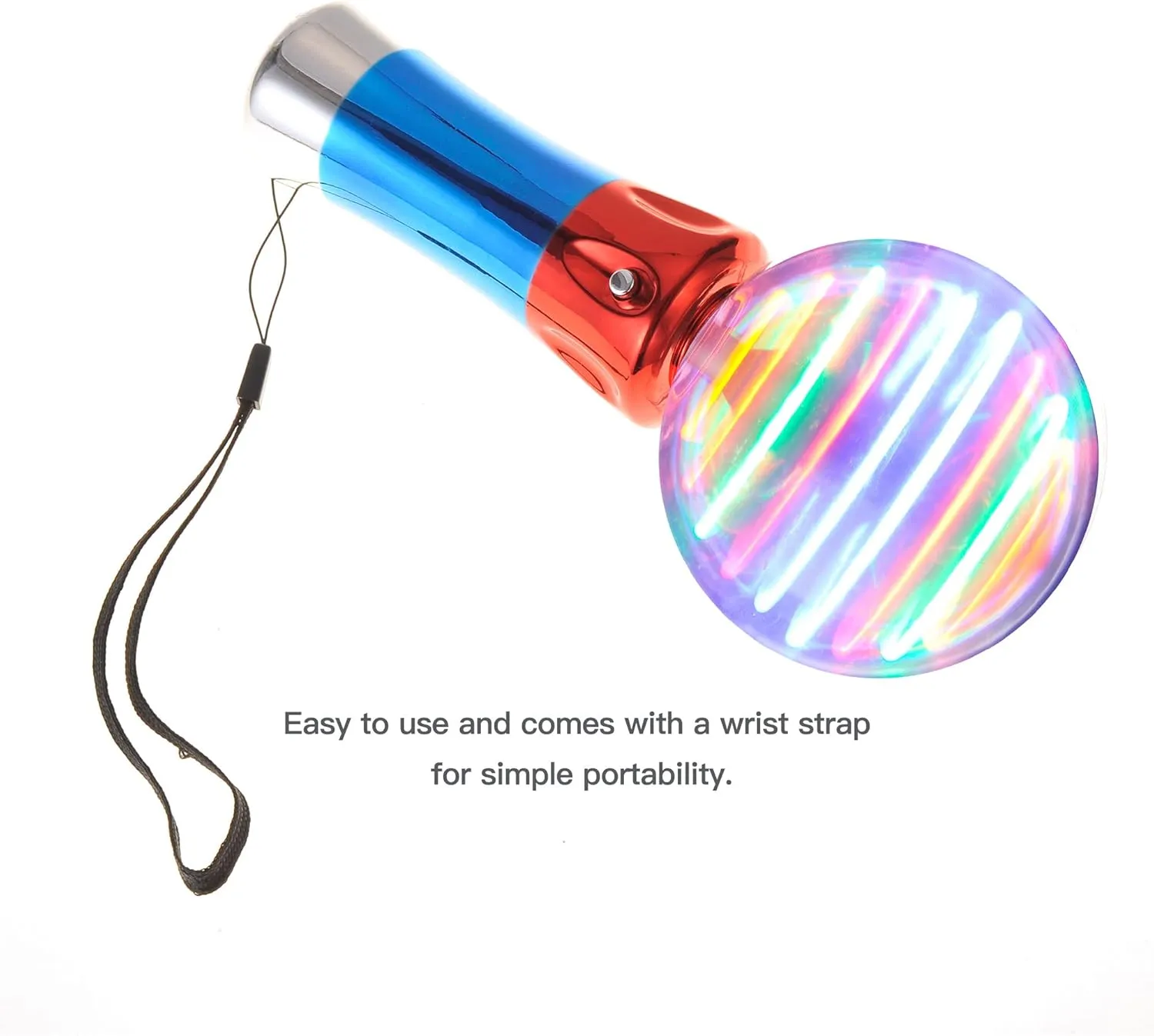 PowerTRC 2 Set of Light Up Magic Wand Toy for Kids | Spinning and Flashing LED Wand Light Show | Fun Gift, Party Favors, Classroom Rewards Or Birthday Parties