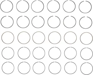 Premium Piston Ring Set (Size .50) | Compatible with 95-04 Toyota 3.4L/3378 DOHC V6 24V 5VZFE Engines