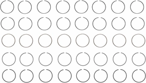 Premium Moly Piston Ring Set (Size .045) | Compatible with Various GM/Ford/Chrysler High Performance Engines | File to Fit