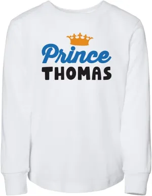 Prince Thomas Toddler Kids Long Sleeve T-Shirt