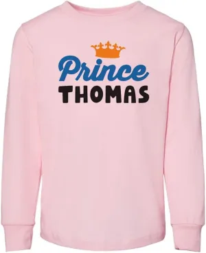 Prince Thomas Toddler Kids Long Sleeve T-Shirt