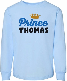 Prince Thomas Toddler Kids Long Sleeve T-Shirt