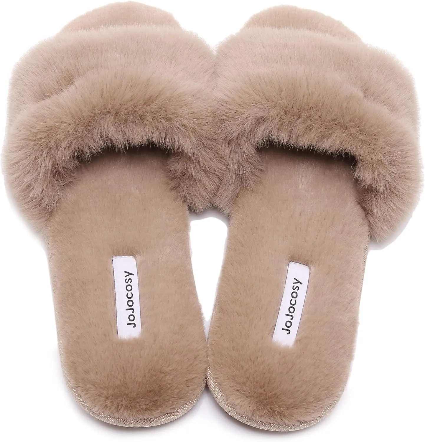 Rabbit Model Lady’s Comfortable Fuzzy Memory Foam Scuff Women’s Fashion Plush Peep-Toe Relaxing Indoor Slippers
