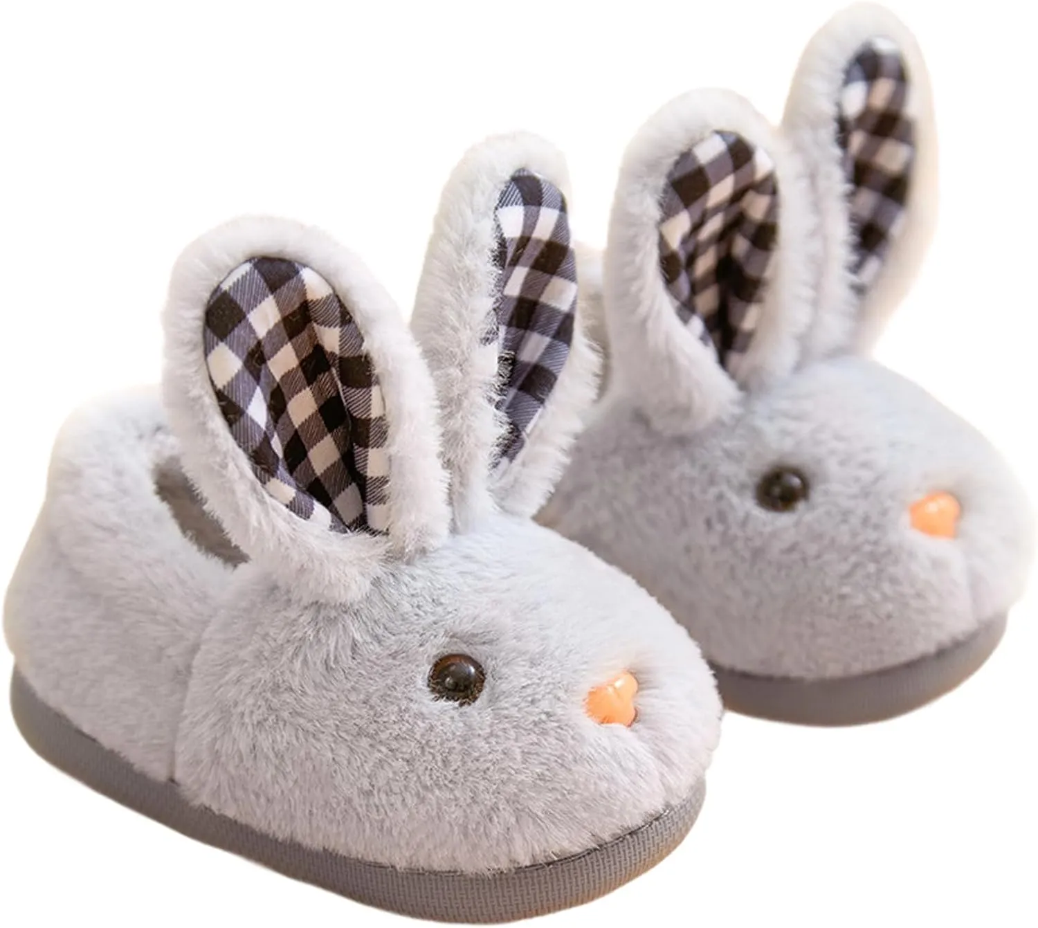 Rabbit Warm Slippers, Cute Plush Soft Bunny Slippers Fuzzy Winter House Slippers Shoes for Toddler