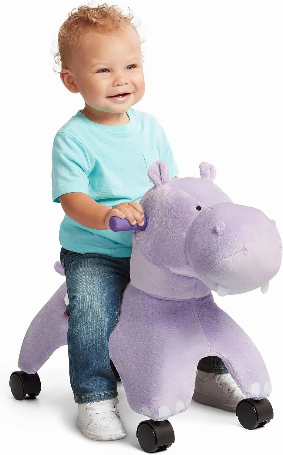 Radio Flyer Holly The Rolling Hippo, Ride On Toy for Toddlers Ages 1-3, Large