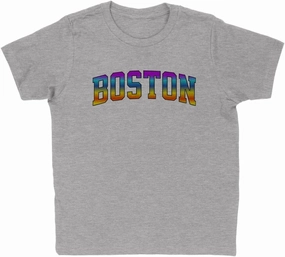 Rainbow Boston Pride Kids T-Shirt Youth