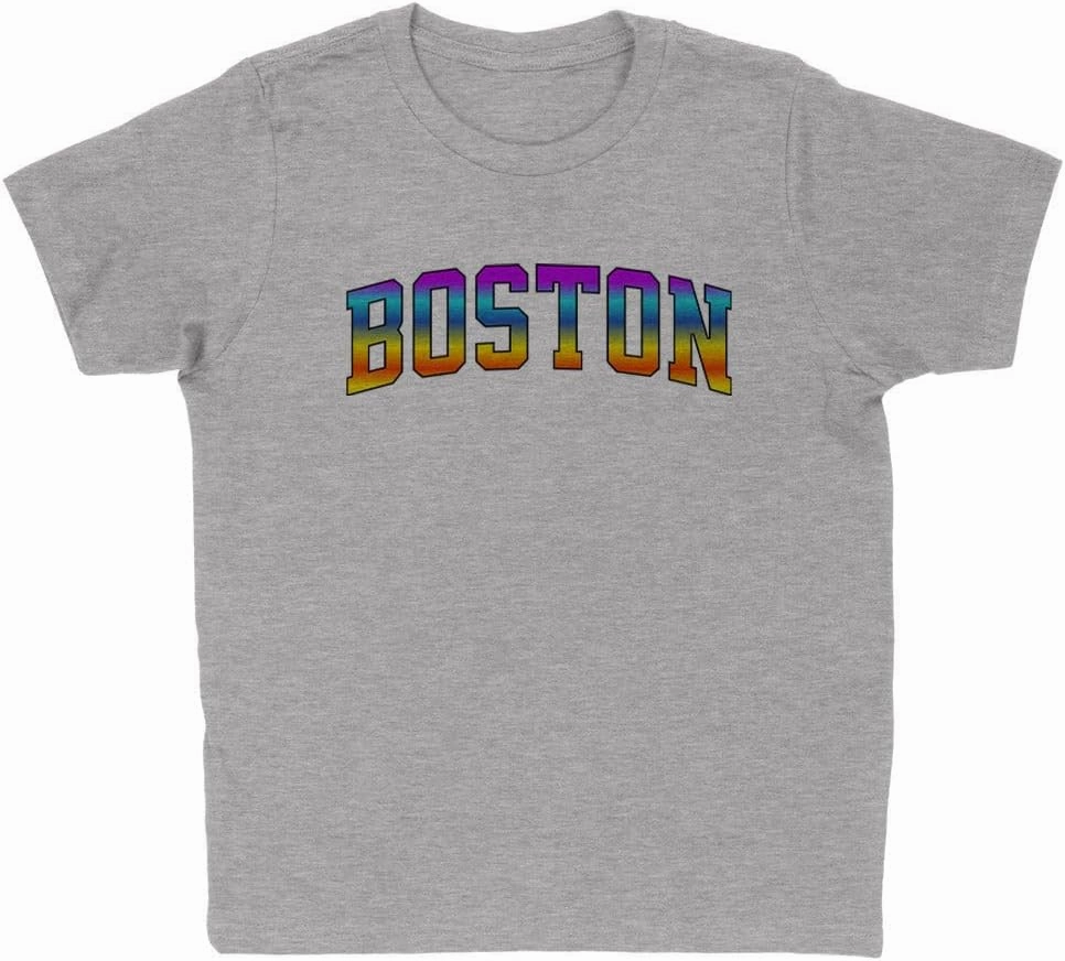 Rainbow Boston Pride Kids T-Shirt Youth