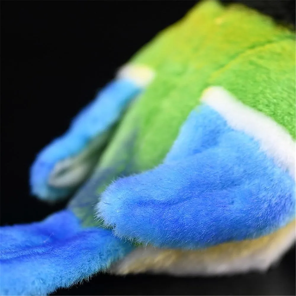 Realistic Great Tit Bird Plush Toy - Handcrafted Parus Major Stuffed Animal with Lifelike Details