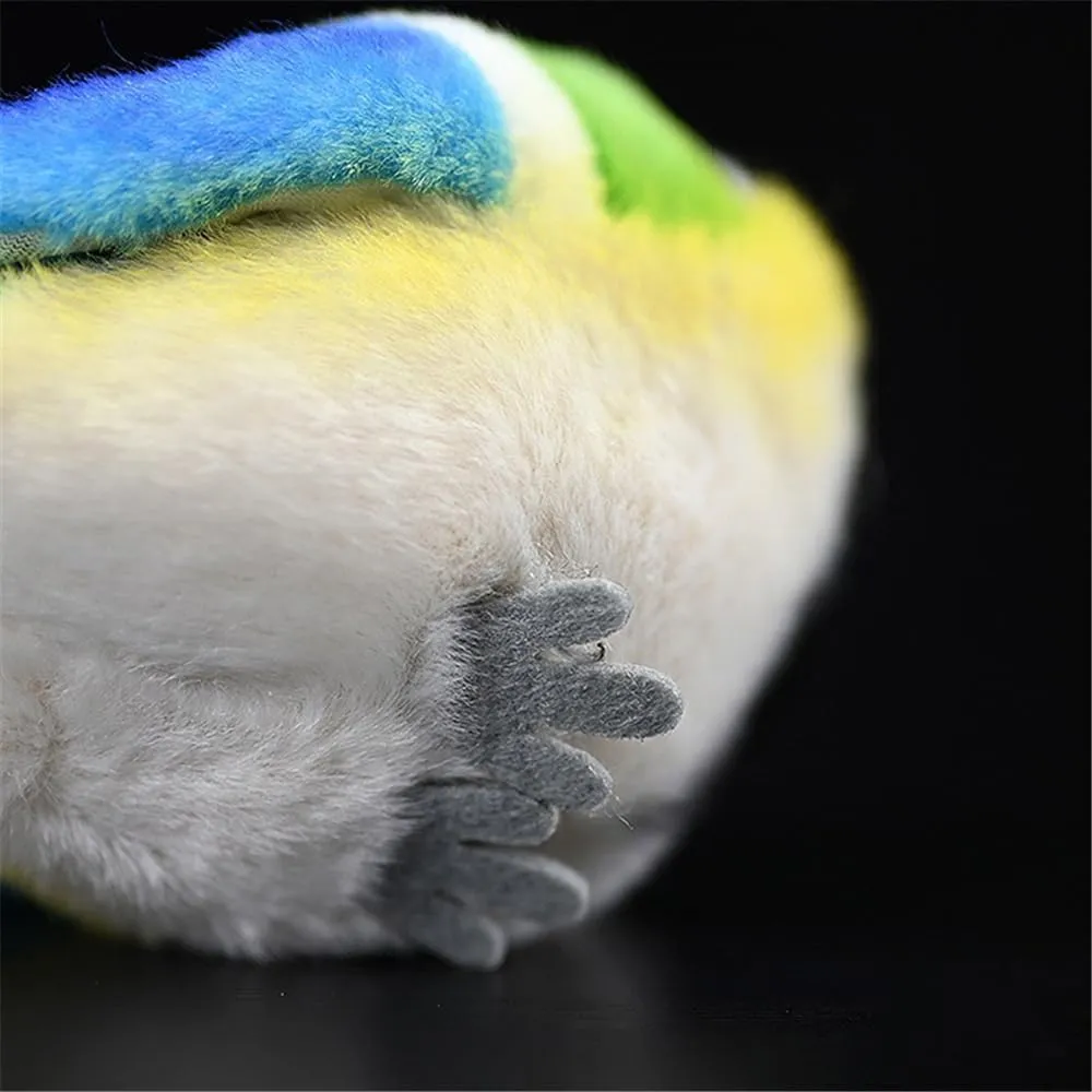 Realistic Great Tit Bird Plush Toy - Handcrafted Parus Major Stuffed Animal with Lifelike Details