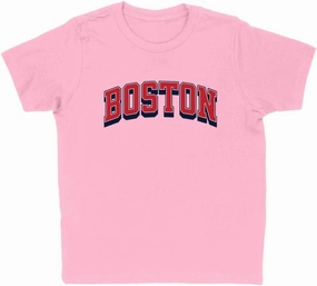 Red Boston Kids T-Shirt Youth