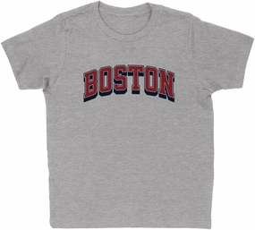 Red Boston Kids T-Shirt Youth