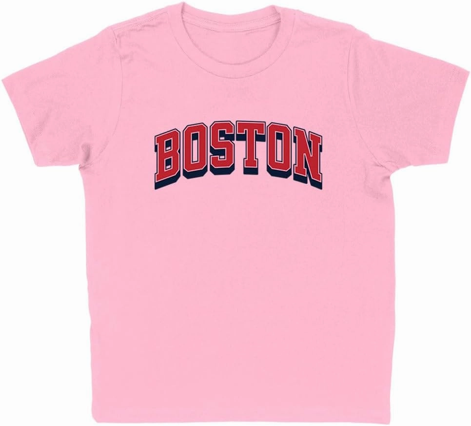 Red Boston Kids T-Shirt Youth