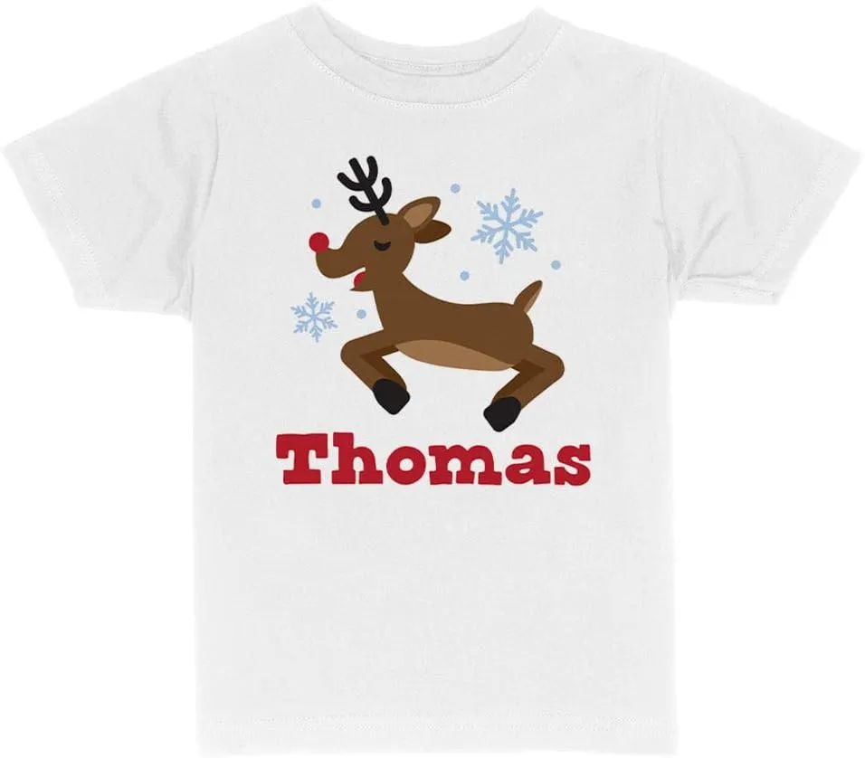 Reindeer Thomas Christmas Toddler Kids T-Shirt