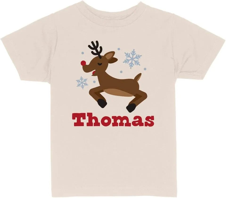 Reindeer Thomas Christmas Toddler Kids T-Shirt