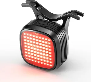 ROCKBROS Break Sensing Bike Light Smart Bike Tail Light Rechargeable 12 Lighting Modes IPX6 Waterproof Co Frequency Bike Light