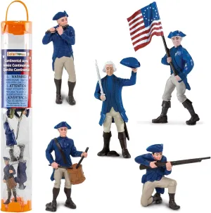 Safari Ltd. Continental Army Designer TOOB - Miniature Revolutionary War Figurines - Educational Toy Set for Boys, Girls, and Kids Ages 3 