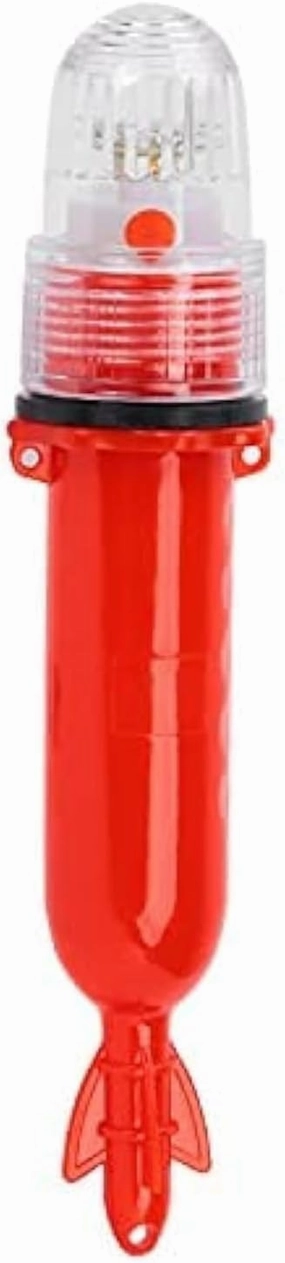 Safety Beacon Light, Boat Flares Kayak Navigation Lights Emergency Flares Warning Flashing Bar Electronic Visual Distress Signal Bait Lure Lamp for Paddles Pontoon Kayaking Marine Pontoon Ship(red)