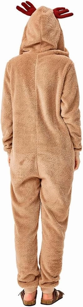 Seasons Christmas Costume Reindeer Adult Costume Unisex Deer Animal Onesie Party Jumpsuit