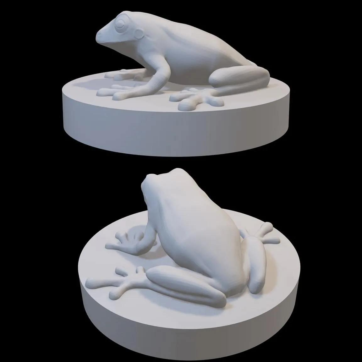 Set of 7 Druid Wild Shape Animal Miniatures for DND Pathfinder RPG Unpainted Resin 28mm-32mm (Aquatic:Crab Frog Fish SeaHorse Octopus Shark Croc)