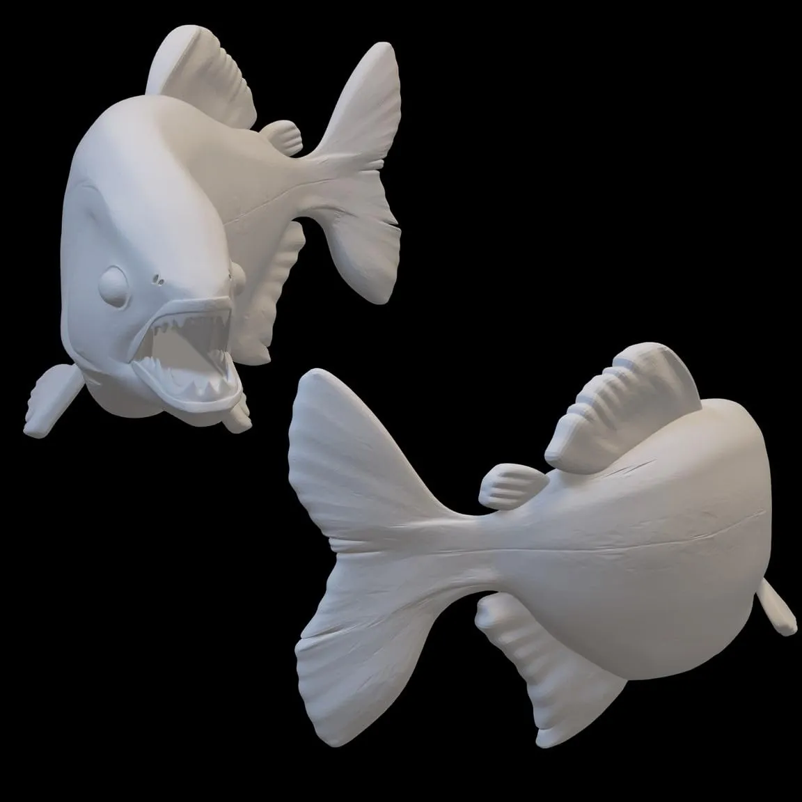 Set of 7 Druid Wild Shape Animal Miniatures for DND Pathfinder RPG Unpainted Resin 28mm-32mm (Aquatic:Crab Frog Fish SeaHorse Octopus Shark Croc)