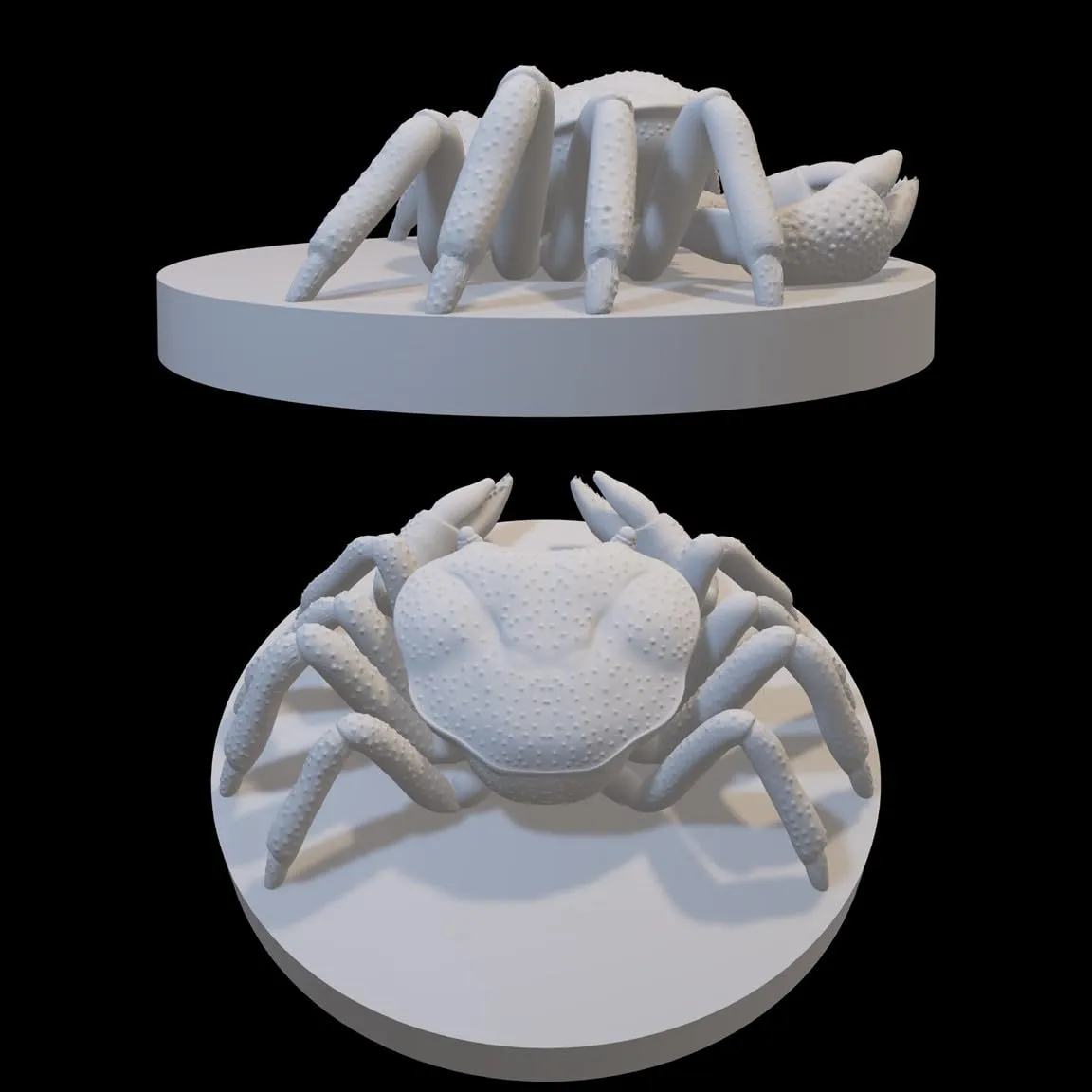 Set of 7 Druid Wild Shape Animal Miniatures for DND Pathfinder RPG Unpainted Resin 28mm-32mm (Aquatic:Crab Frog Fish SeaHorse Octopus Shark Croc)