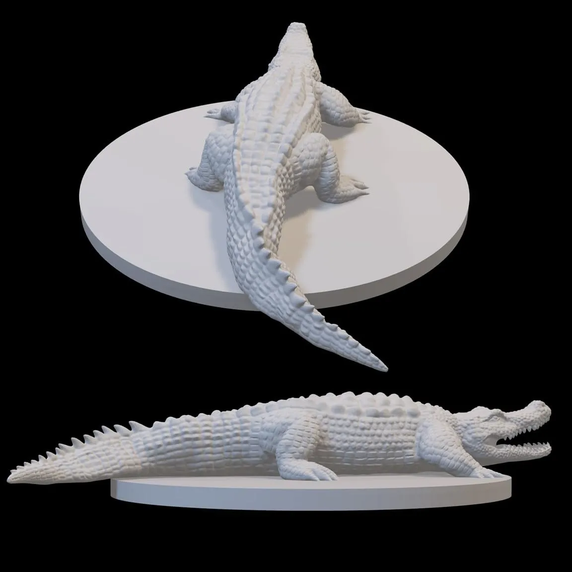 Set of 7 Druid Wild Shape Animal Miniatures for DND Pathfinder RPG Unpainted Resin 28mm-32mm (Aquatic:Crab Frog Fish SeaHorse Octopus Shark Croc)