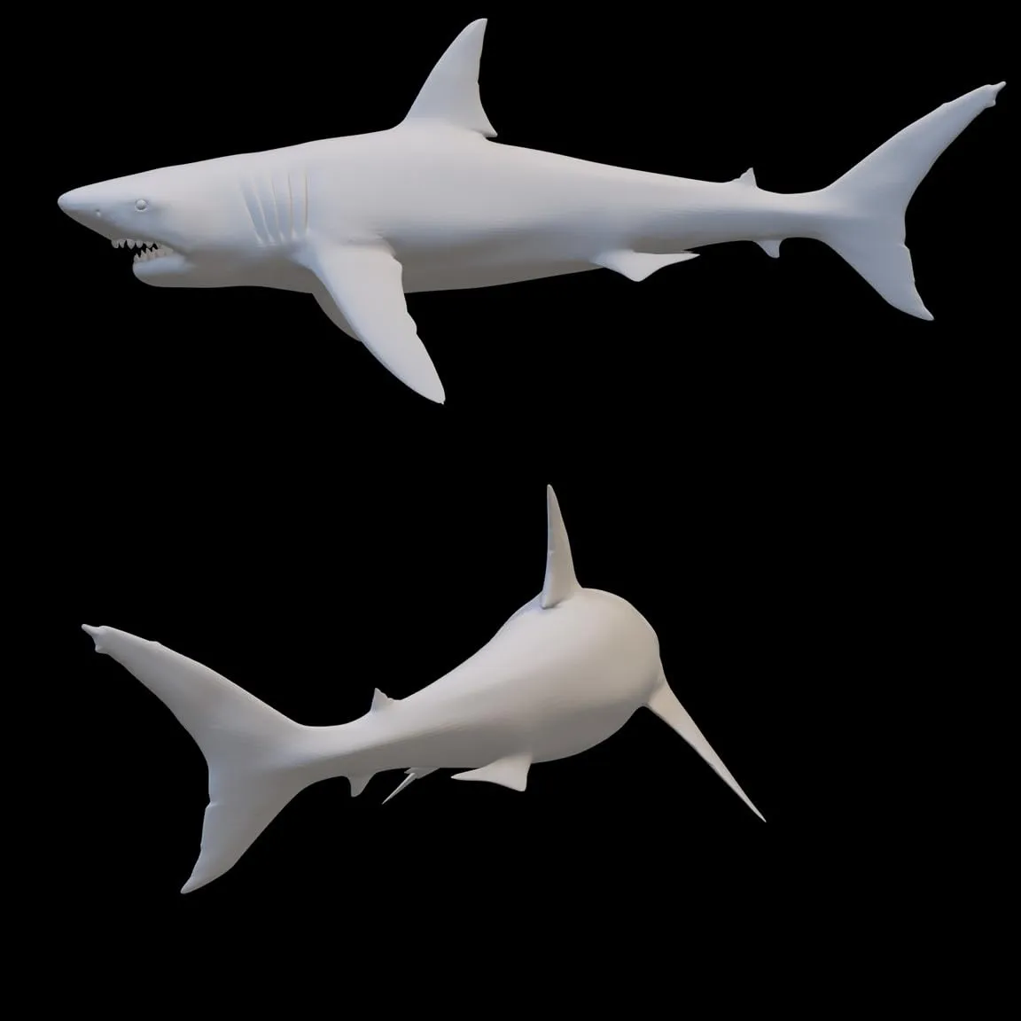 Set of 7 Druid Wild Shape Animal Miniatures for DND Pathfinder RPG Unpainted Resin 28mm-32mm (Aquatic:Crab Frog Fish SeaHorse Octopus Shark Croc)