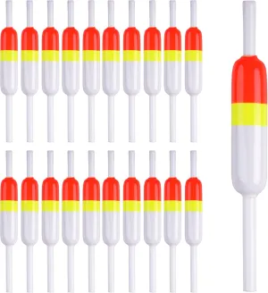 Slip Bobbers Fishing Floats and Bobbers,5/10/20pcs Wood Slip Bobbers Spring Oval Stick Slip Floats for Crappie Trout Panish Bass Fishing