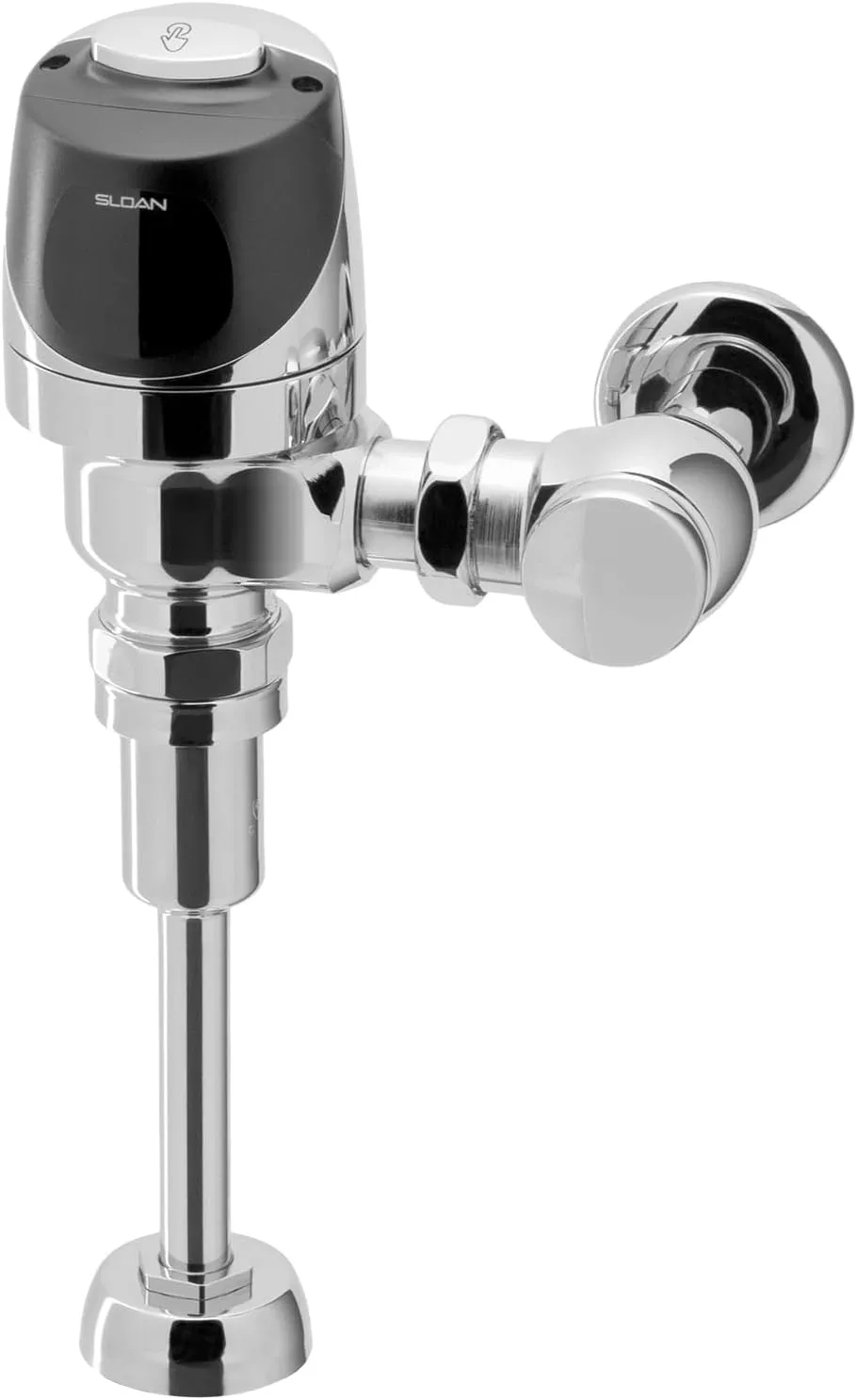 Sloan G2 Optima Plus 8180 Exposed Sensor Urinal Flushometer, 1.0 GPF Flush Valve - Single Flush, Fixture Connection Top Spud, Battery Powered Infrared Sensor, Polished Chrome Finish, 3250406