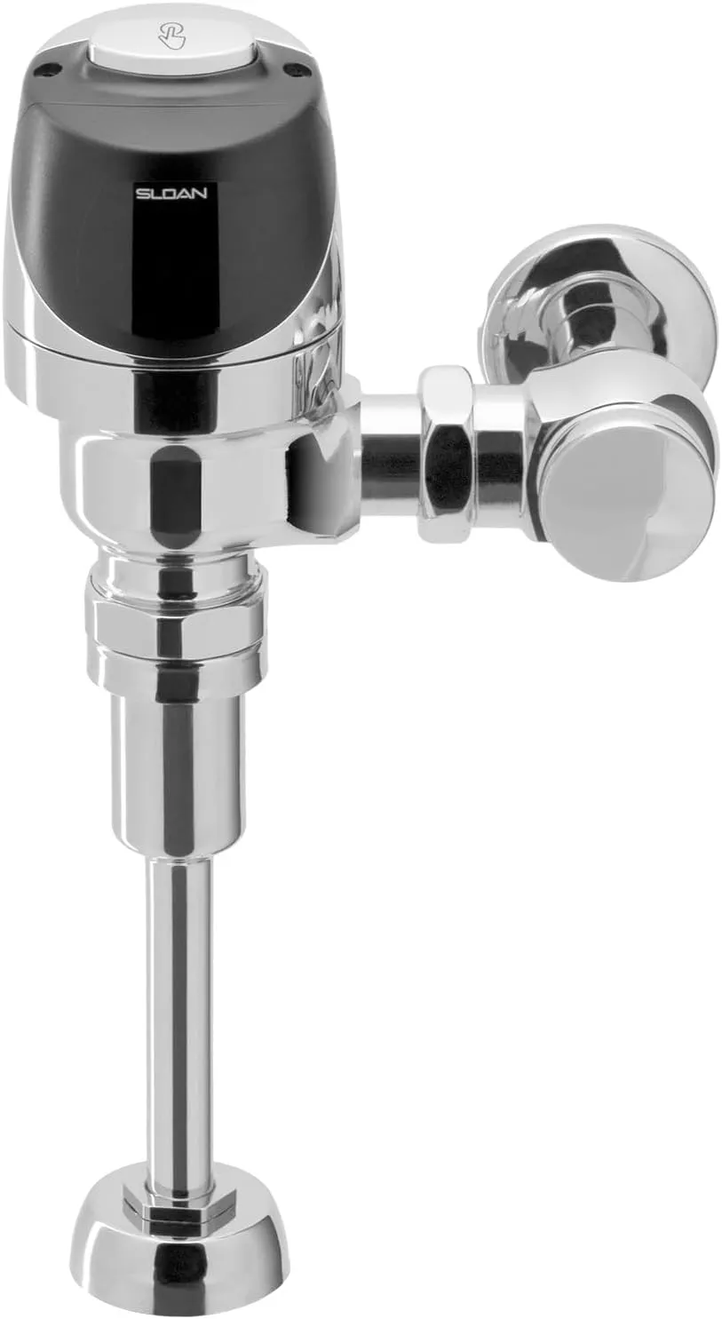Sloan G2 Optima Plus 8180 Exposed Sensor Urinal Flushometer, 1.0 GPF Flush Valve - Single Flush, Fixture Connection Top Spud, Battery Powered Infrared Sensor, Polished Chrome Finish, 3250406