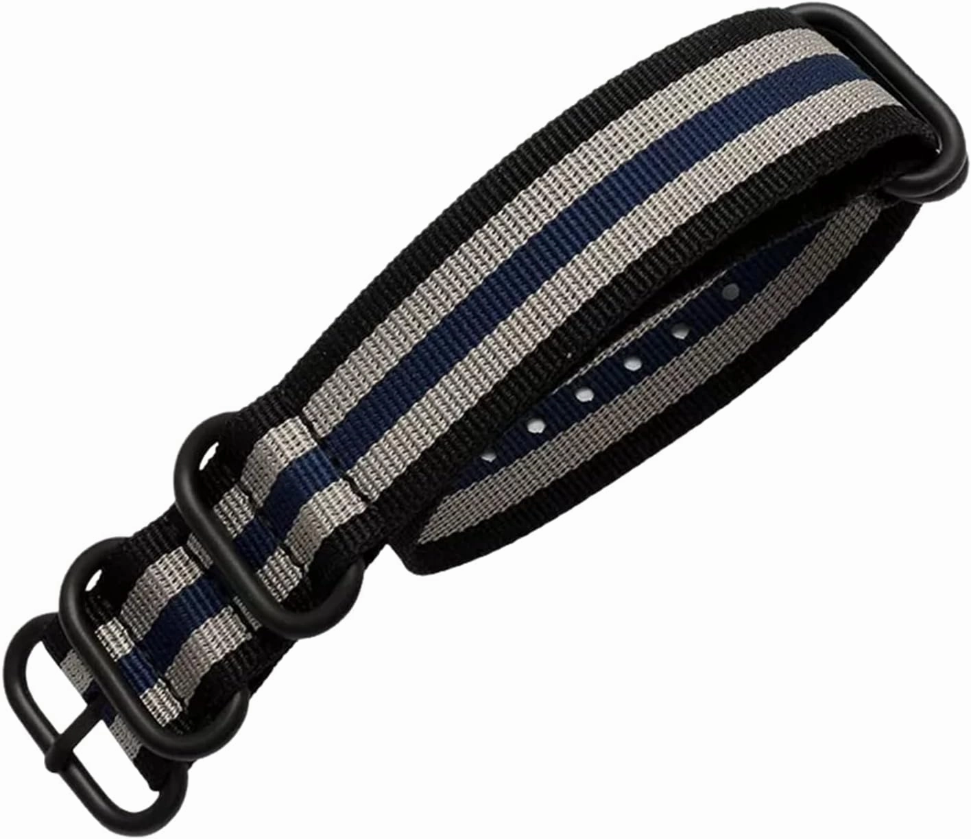 Smartwatch Bands,Universal Strap,16-26mm Men Outdoor Thickened Canvas Nylon Watchband Stainless Steel Ring Buckle Classic Watch Strap Accessories